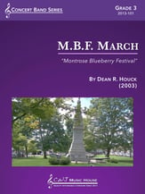 M.B.F. March Concert Band sheet music cover